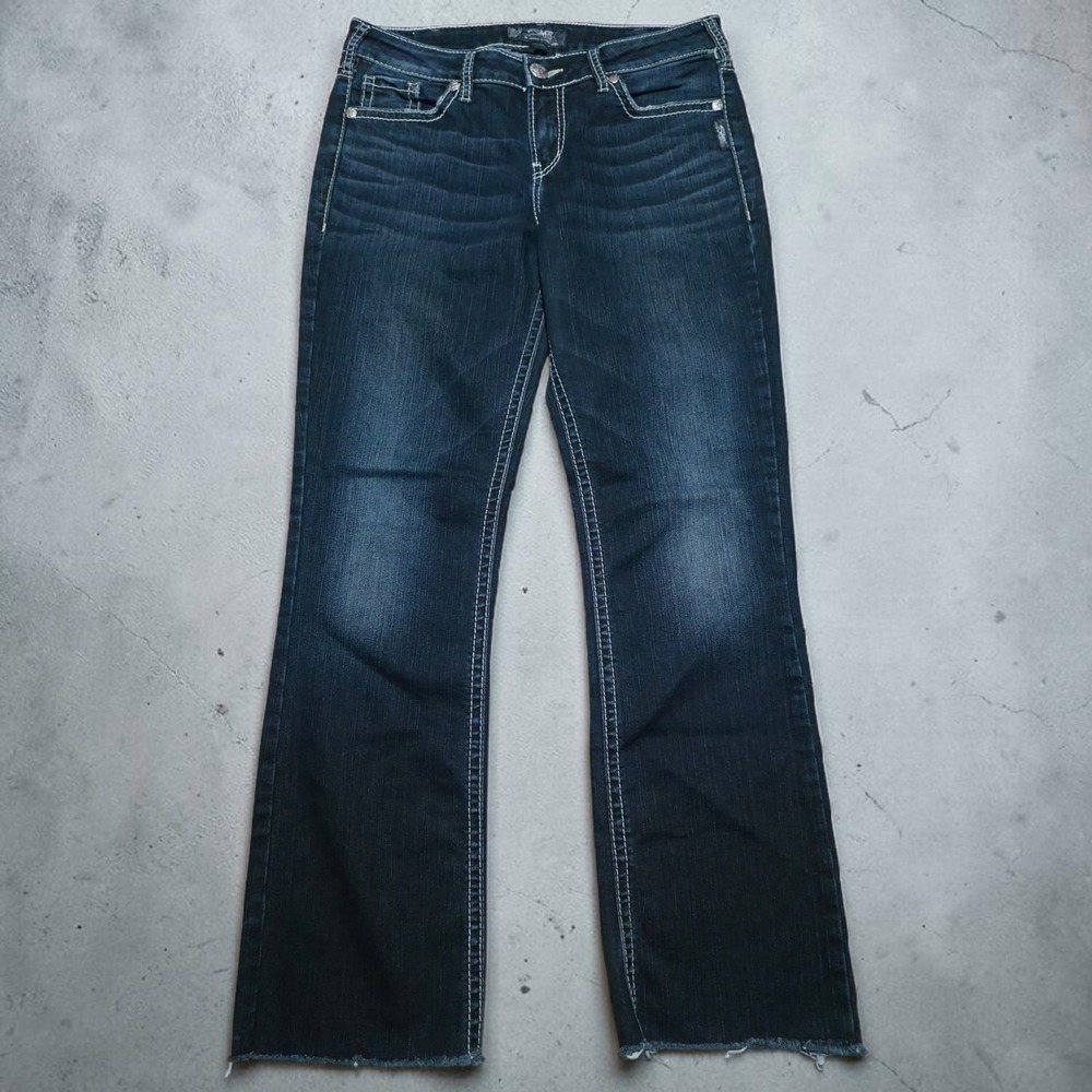 Silver Jeans Suki Jeans Womens 31 / 30 Blue Denim High Slim Bootcut